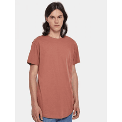 lässiges Urban Classics Herren T-Shirt Oversize 140 g/m² mit Baumwolle Terracotta-Orange