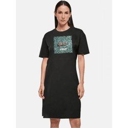 Lightweight Women's Oversized POD Dress, 180 g/m², with Cotton, Black