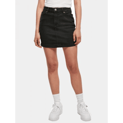 leichtes Urban Classics Damen Kleid Stretch Reißverschluss Taschen Schwarz