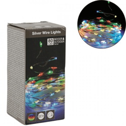 Lichterkette 80 LED EU Stecker mehrfarbig 790 cm