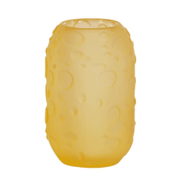 Light & Living Teelichthalter Finley Glas gelb 13 cm