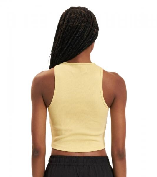 Low Lights Studios Basic Crop Top gelb
