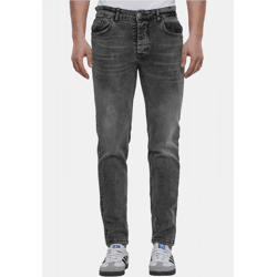 moderne 2Y Premium Herren Jeans Stretch Reißverschluss mit Baumwolle Grau