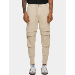 Modern 2Y Premium Men's Stretch Jeans with Zipper Pockets, Cotton, Beige
