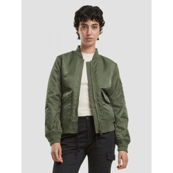 moderne Brandit Damen Jacke Reißverschluss Khaki