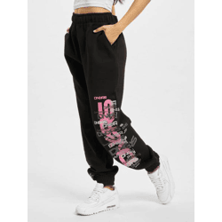 Modern Dangerous DNGRS Women's Pants with Drawstring and Pockets, Cotton, Black