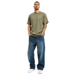 Modern Dangerous DNGRS Men's Baggy Jeans, Cotton Jeans, Everyday Pants, Blue