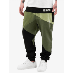 Modern Dangerous DNGRS Men's Jeans with Drawstring Pockets, Cotton, Olive Green/Black