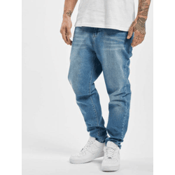 moderne DEF Herren Jeans Reißverschluss Taschen mit Baumwolle Blau