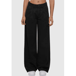 moderne Urban Classics Damen Jeans Mirror-Look 260 g/m² mit Baumwolle Schwarz