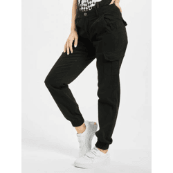 Modern URBAN CLASSICS Women's Stretch Jeans with Zipper Pockets and Cotton, Black