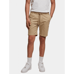Modern Urban Classics Men's Stretch Chino Pants with Drawstring Pockets, Cotton, Beige
