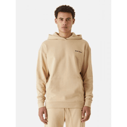 moderner 9N1M SENSE Herren Hoodie Rippbündchen Kapuze 350 g/m² mit Baumwolle Beige
