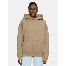 moderner PEGADOR Damen Hoodie mit Baumwolle Beige