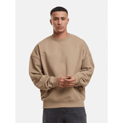 modernes DEF Herren Sweatshirt mit Baumwolle Beige