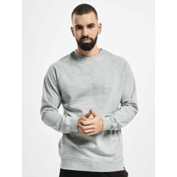modernes Denim Project Herren Sweatshirt Rippstrick Denim mit Baumwolle Grau