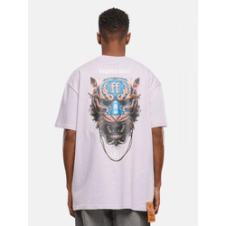 Modern Forgotten Faces Men's Oversized T-Shirt, 240 g/m², Cotton, Purple