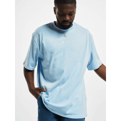 modernes Karl Kani Herren T-Shirt mit Baumwolle Hell-Blau