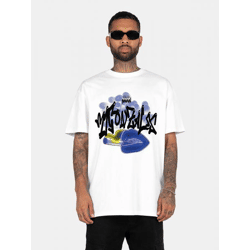 modernes MJ Gonzales Herren T-Shirt Oversize 240 g/m² mit Baumwolle Weiß