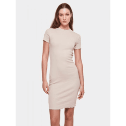 modernes Urban Classics Damen T-Shirt Stretch Slim Fit 240 g/m² mit Baumwolle Beige