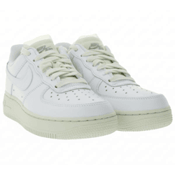 NIKE Air Force 1 LO PRM Unisex Sneaker Echtleder Turnschuhe mit Air-Dämpfung Low-Top Sneaker DN5463 100 Weiß