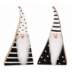 Out of the Blue Weihnachtsmann mit Bart, 20 cm, 2er-Set, sortiert