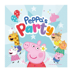 Peppa Pig - 16 Servietten - 33 x 33 cm