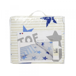 Plaid Jungen und Sterne 130/150 navy blau