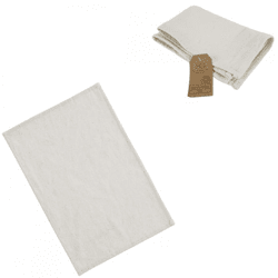 Platzdeckchen Baumwolle weiß 45 x 30 cm