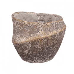 PTMD Blumentopf Rishell L, bronzefarben, 21,5 cm