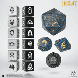 Q Workshop - Der Hobbit: TCG Würfelset: Aether Vale (16 Würfel)