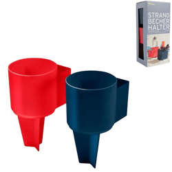 (R) Tchibo Strandbecherhalter 18 cm 2er Set VE12