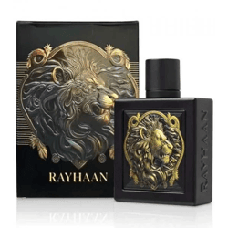Rayhaan Lion Herren Eau de Parfum süß-würziger Duft mit frischen und warmen Noten Parfüm 100ml Schwarz