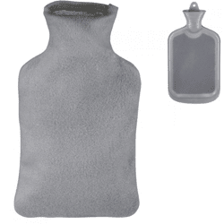 Relaxdays Heißwasserkanne mit Hülle grau 1,5 L