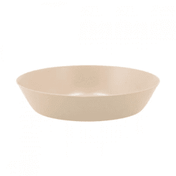 Schale für Bernsteinwürfel Metall beige 12 cm