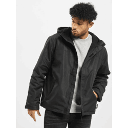 Simple Brandit Men's Jacket with Zipper and Velcro Closure, Black