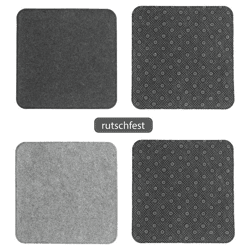 Sitzauflage Filz rutschfest eckig ca.35x35cm 2/s