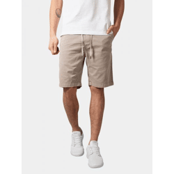 Summer URBAN CLASSICS Men's Shorts, Stretch, Drawstring, Pockets, Cotton, Beige