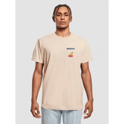 sportliches Mister Tee Herren T-Shirt 200 g/m² mit Baumwolle Beige