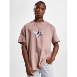 sportliches Mister Tee Herren T-Shirt 240 g/m² mit Baumwolle Alt-Rosa