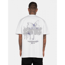 MJ GONZALES Men's Sporty Oversized T-Shirt, 240 g/m², Cotton Blend, White