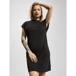stilvolles Urban Classics Damen Kleid 200 g/m² Schwarz