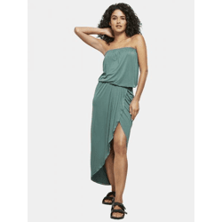 stilvolles Urban Classics Damen Kleid Stretch 170 g/m² Grün