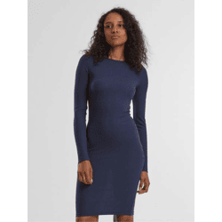 Stylish Urban Classics Women's Stretch Dress, 235 g/m², Navy