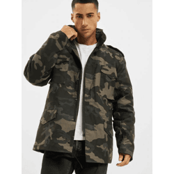 Stylish Brandit Men's Jacket with Zipper Pockets, Camouflage