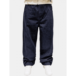 stylische Dada Supreme Herren Jeans Reißverschluss Taschen mit Baumwolle Navy