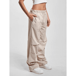 stylische DEF Damen Jeans Taschen Beige