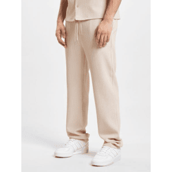 stylische DEF Herren Jeans Stretch Kordelzug Beige