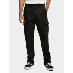 stylische URBAN CLASSICS Herren Jeans Straight Fit Taschen 320 g/m² mit Baumwolle Schwarz