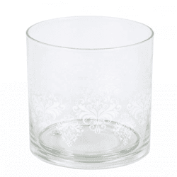 Teelichthalter 2-teilig Glas 12 cm